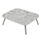 Összecsukható Asztal 50X60 - Fehér Márvány AL10044WM