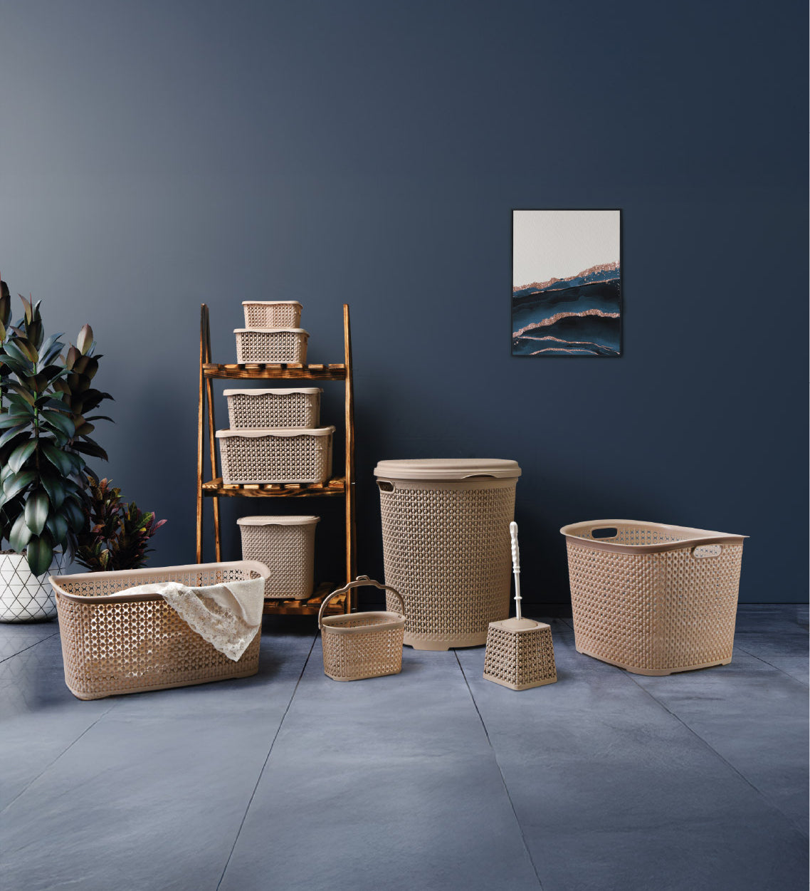 Kötött Fedeles Kosár 20L 2131-01
