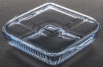 Négyzet sütő üvegfedővel 23cm - H&H Home