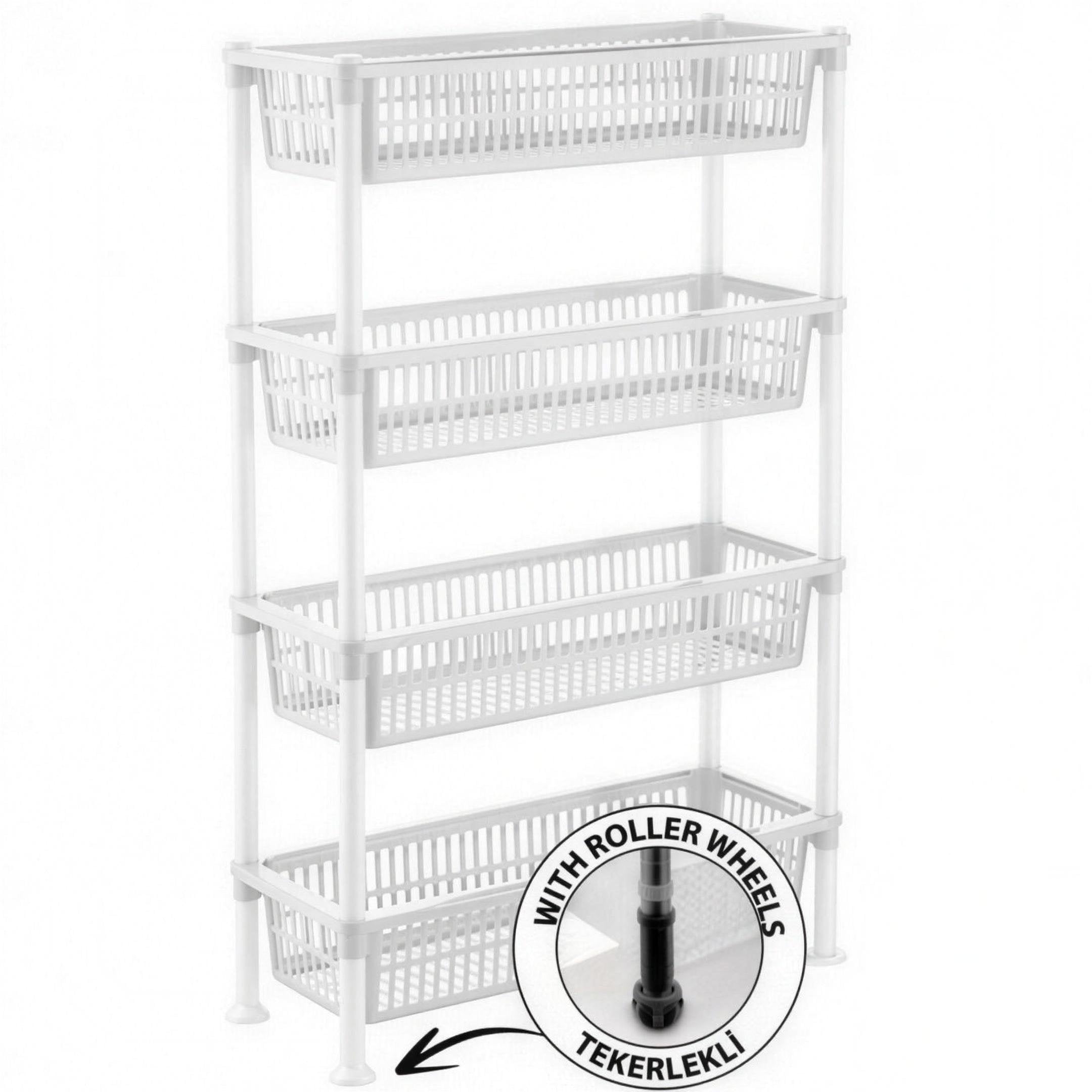Polc kerekeken 4 Emeletes 5158 06 - H&H Home