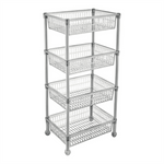Polc kerekekkel 4 emeles 5158 97, - H&H Home