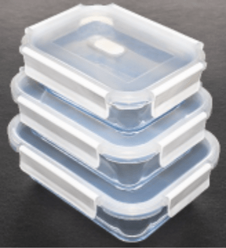 Téglalap tároló 1040ml - H&H Home