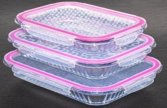 Téglalap tároló szett 3db - H&H Home