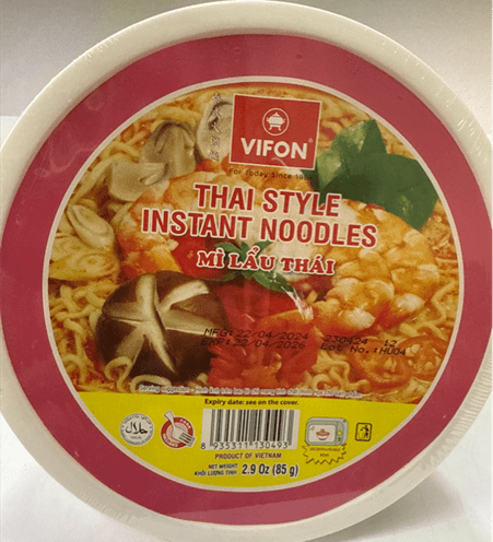 Thai stílusú Instant tészta 85g x 12 tál 8935311130493 - H&H Home